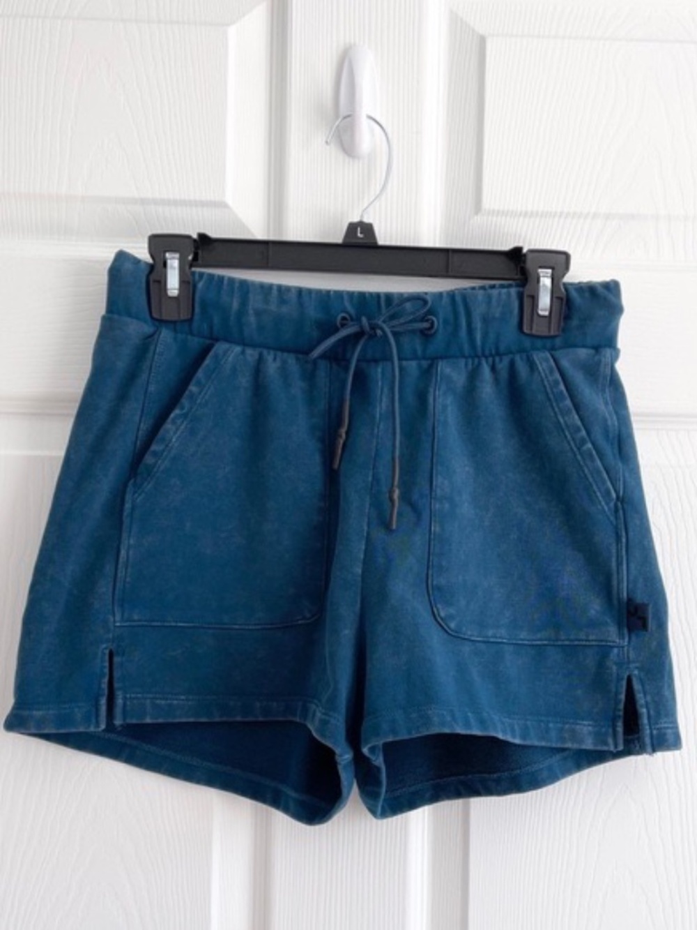 Joy Lab navy denim blue acid wash shorts